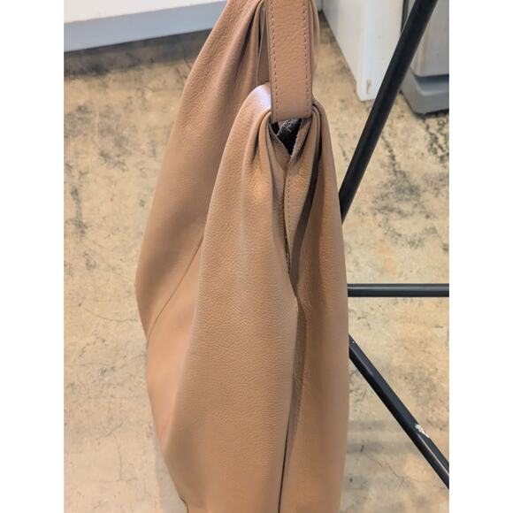 Lucky Brand Large Leather Satchel Tote VACHETTA Brown 0313DM0124 Chic Hobo - Picture 7 of 13